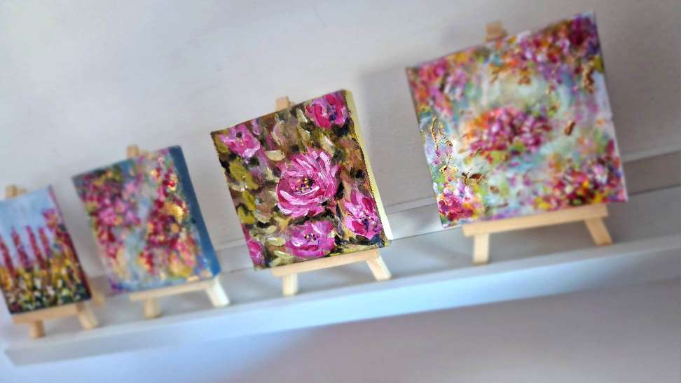 Handmade cards, Small framed paintings and prints