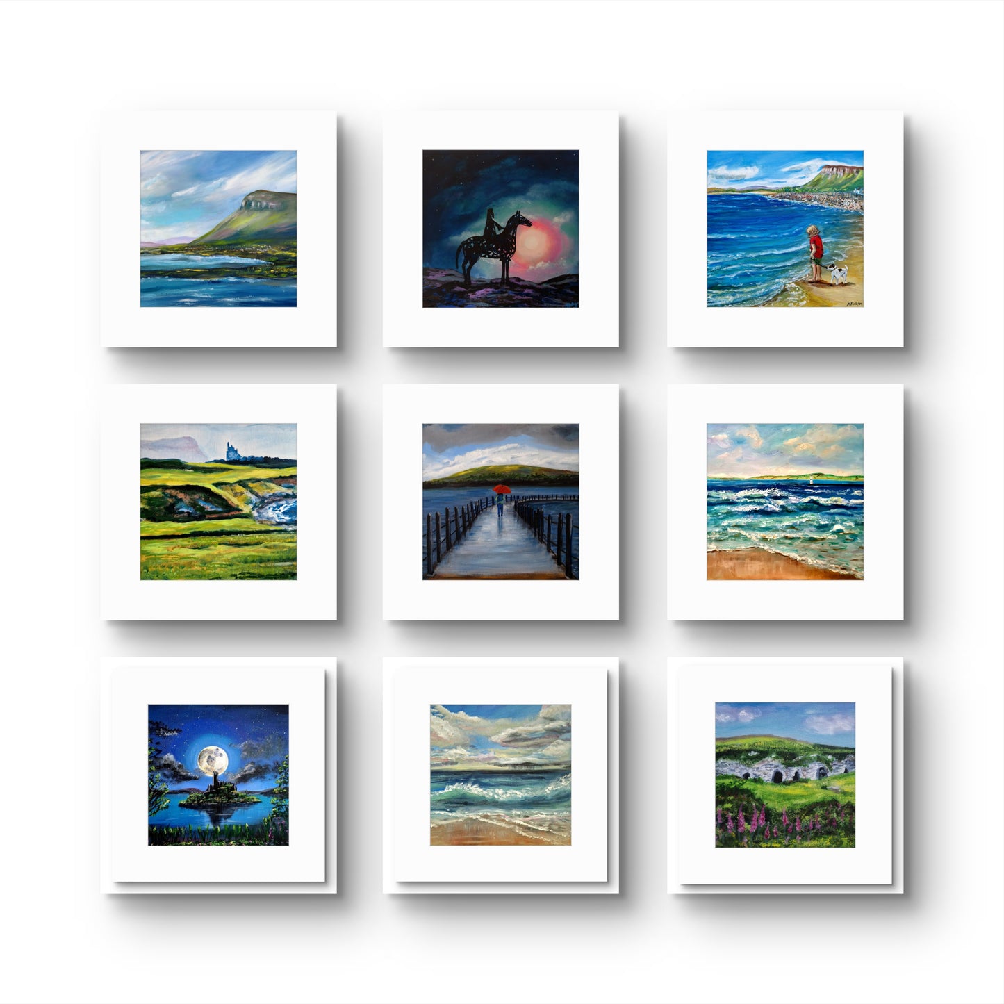 Miniature Memories. Framed Gift Set. Click on this description to see full list of mini prints, click on the txt option to see the image