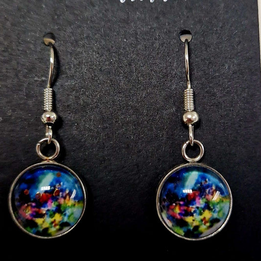 midnight garden drop Earrings,
