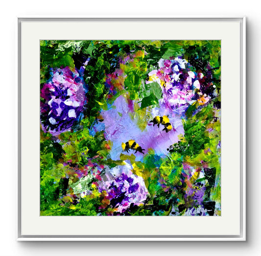 Busy bees limited edition print
