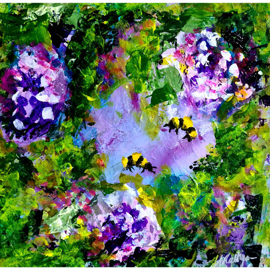 Busy Bees – Limited Edition Signed Print | Irish Wildlife Art