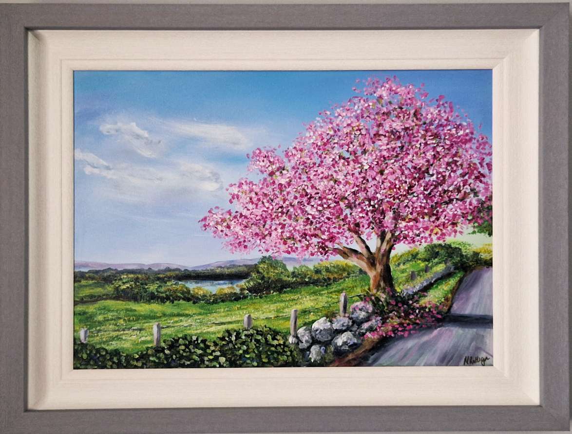 Cherry blossom, springtime in Boyle limited edition print
