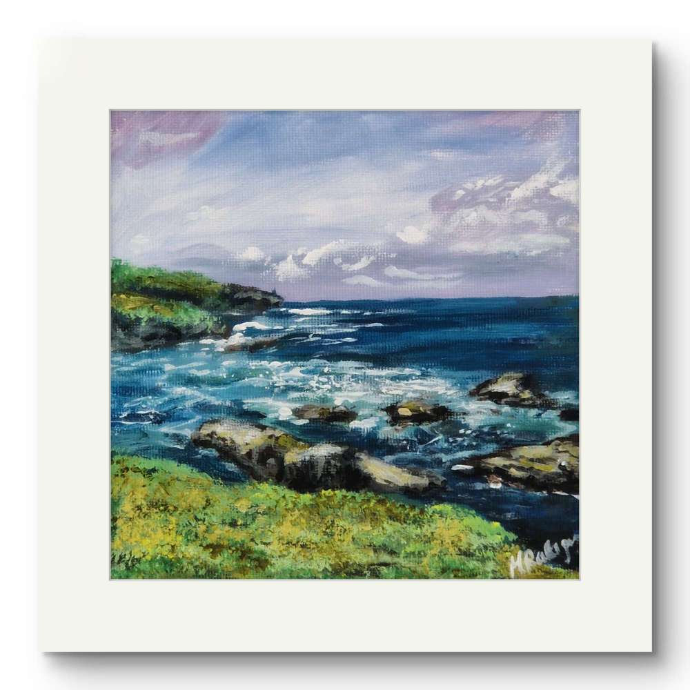 Wildlife and floral collection of Small Framed prints. 7" x7" white wooden frames. Comes with a mini easel for display purposes.