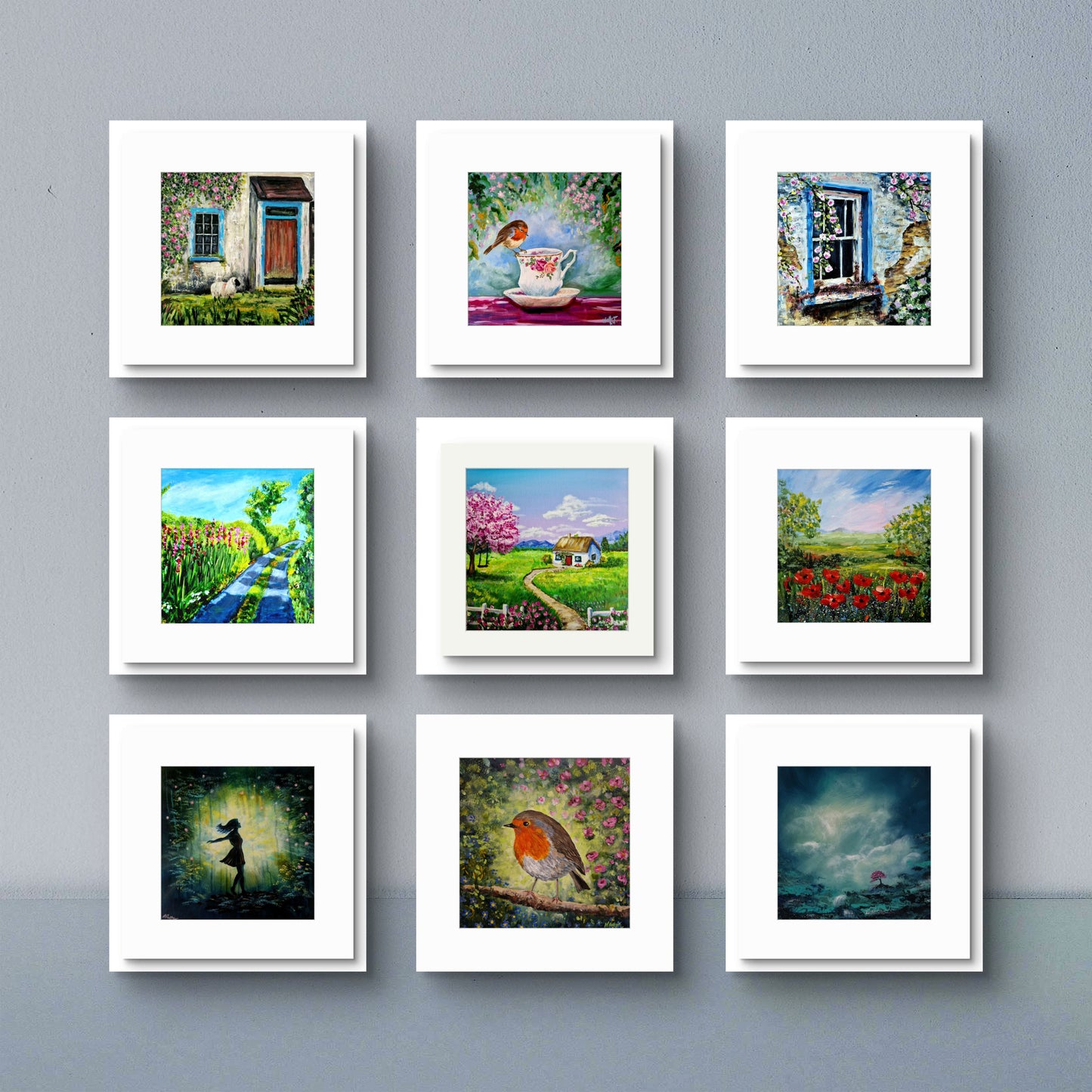 Miniature Memories. Framed Gift Set. Click on this description to see full list of mini prints, click on the txt  option to see the image