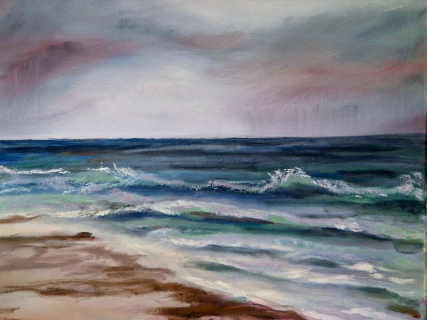Edge of the Ocean| original oil painting by Margaret Rattigan