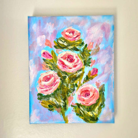Abstract pink roses
