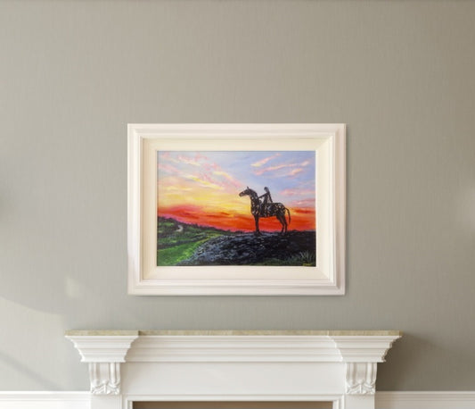 SOLD.Gaelic chieftain original painting