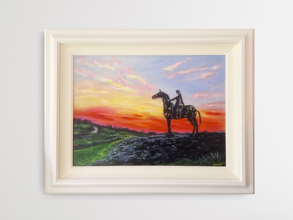 SOLD.Gaelic chieftain original painting