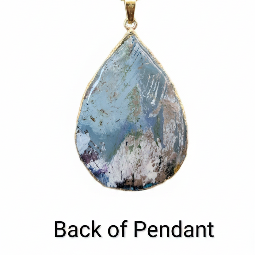 Artist Palette collection. Unique handmade one off pendants.