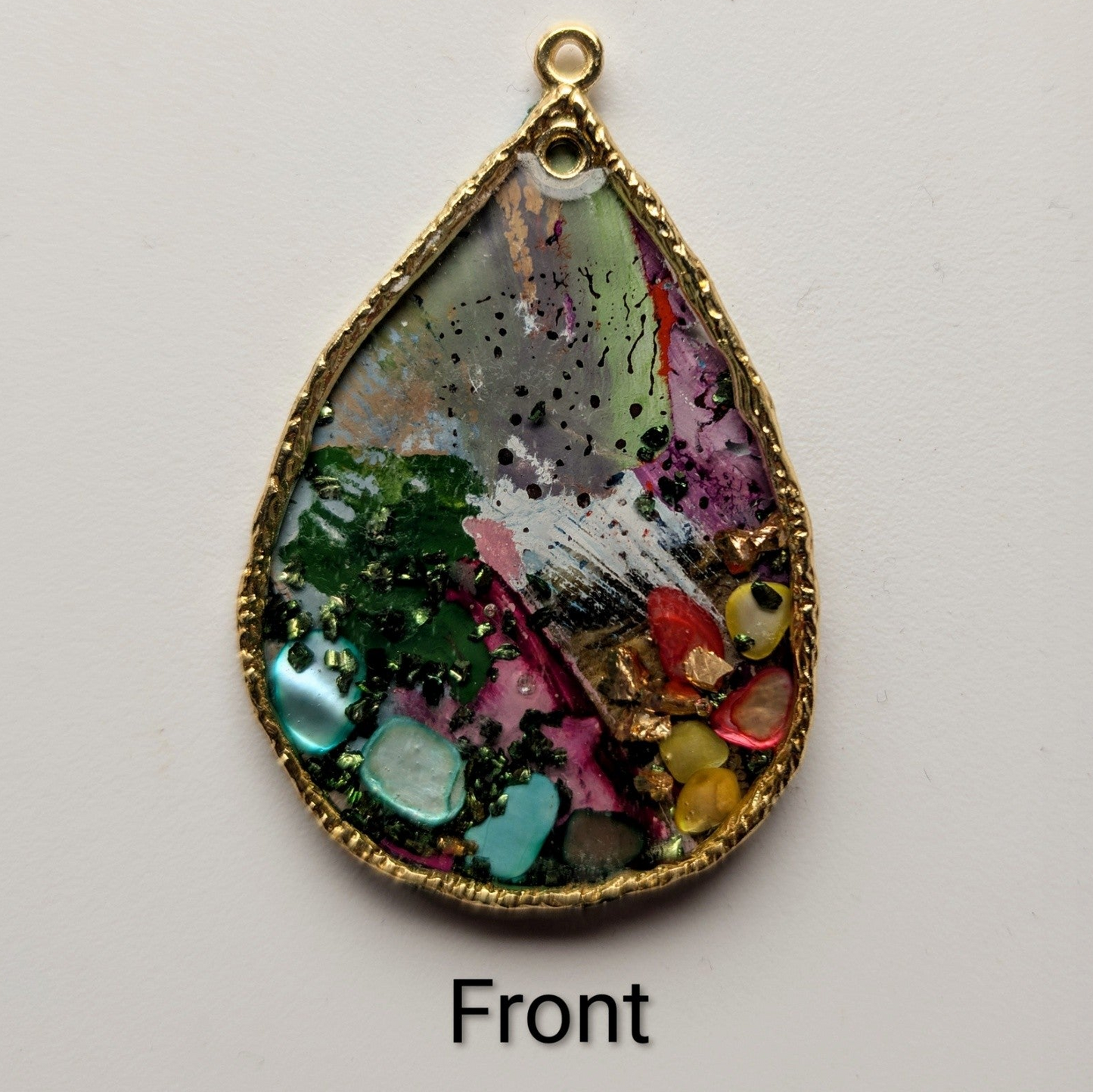 Artist Palette collection. Unique handmade one off pendants.