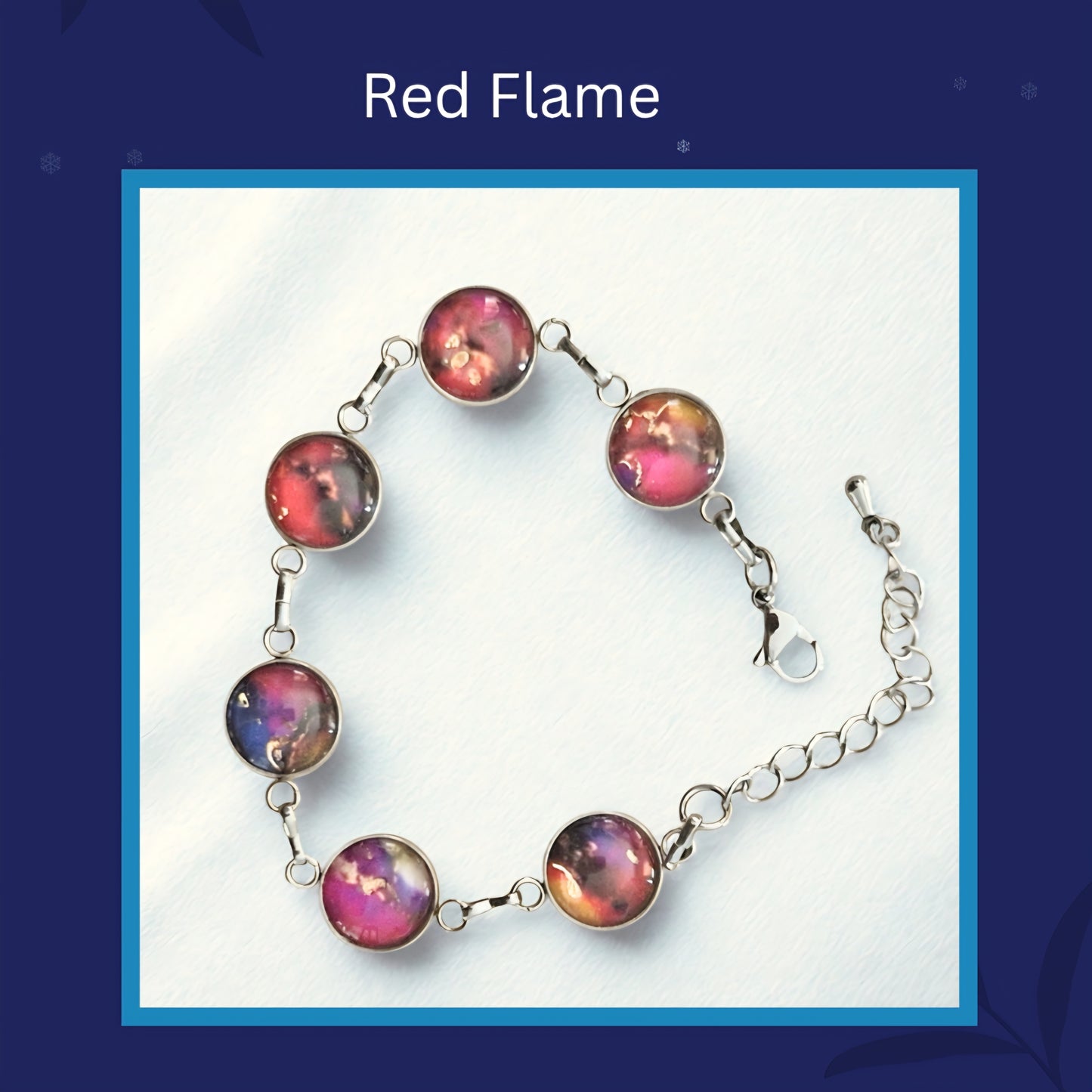 Handmade Art Glass Bracelet with Gold Leaf - Original Design, Irish Artist.