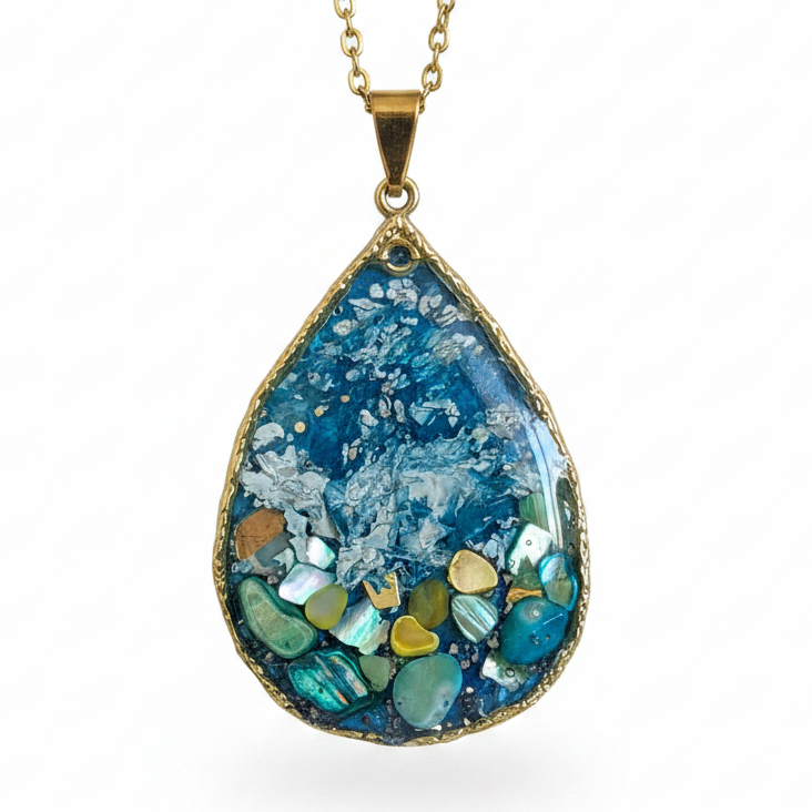 Artist Palette collection. Unique handmade one off pendants. (Copy)