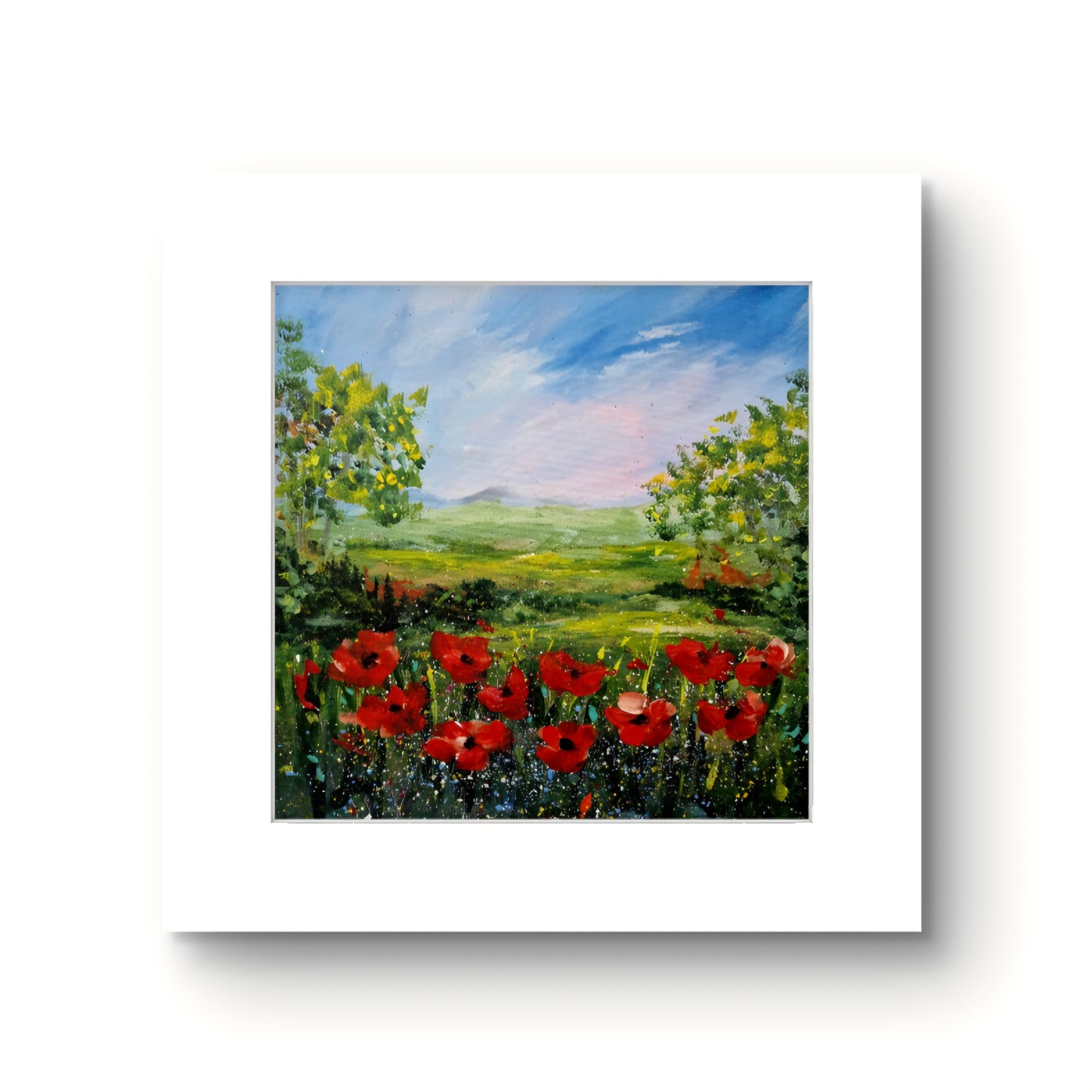 Red Poppy Wildflowers Limited Edition Print - Irish Artist Margaret Rattigan"