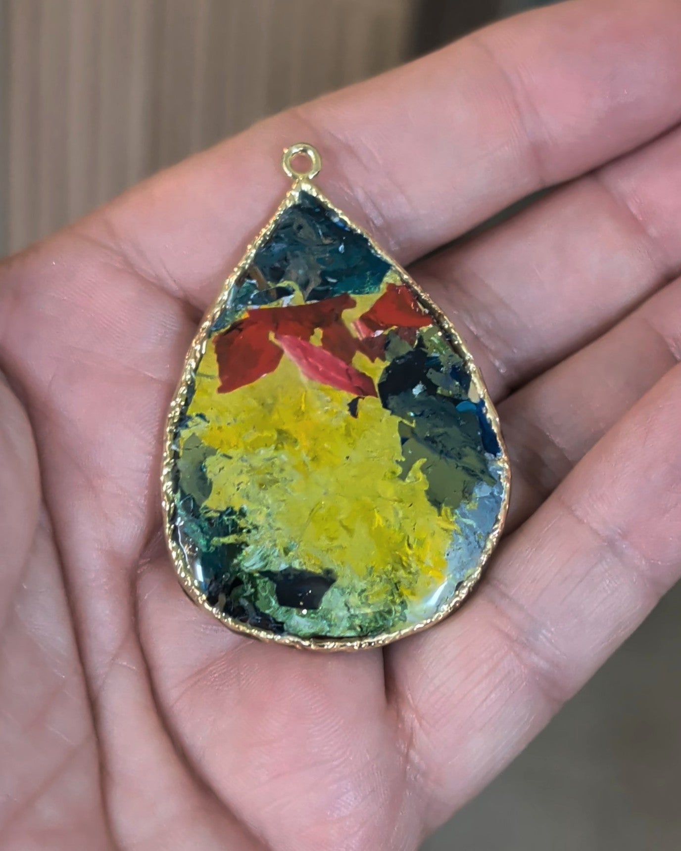 Artist Palette collection. Unique handmade one off pendants.