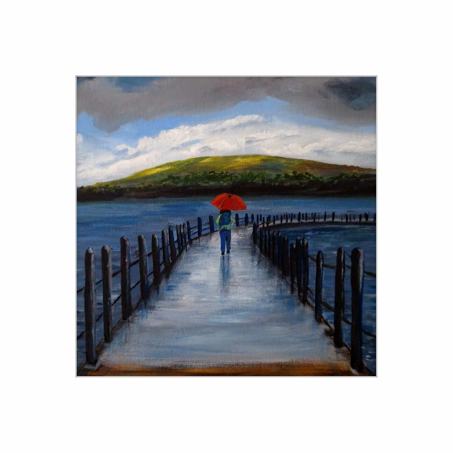 Wildlife and floral collection of Small Framed prints. 7" x7" white wooden frames. Comes with a mini easel for display purposes.