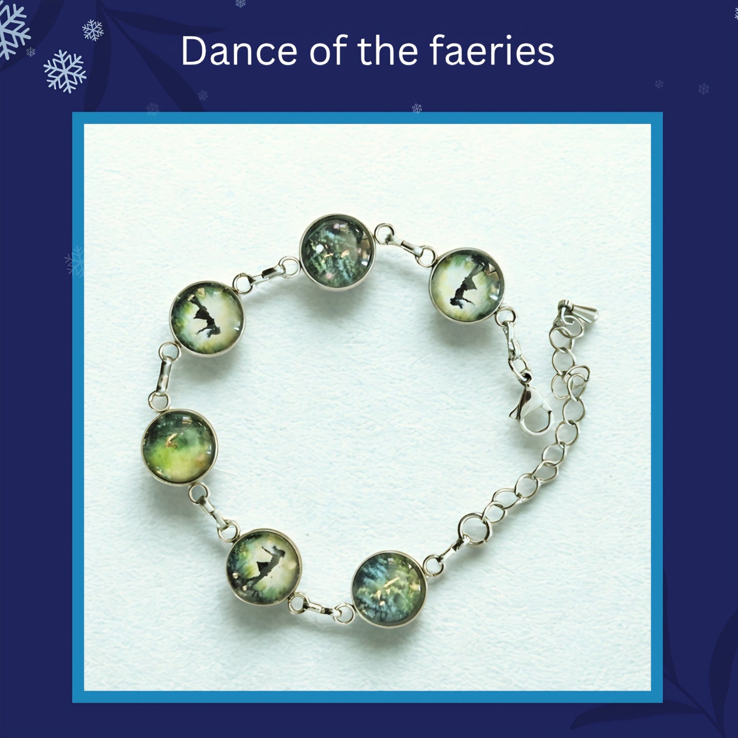 Handmade Art Glass Bracelet with Gold Leaf - Original Design, Irish Artist.