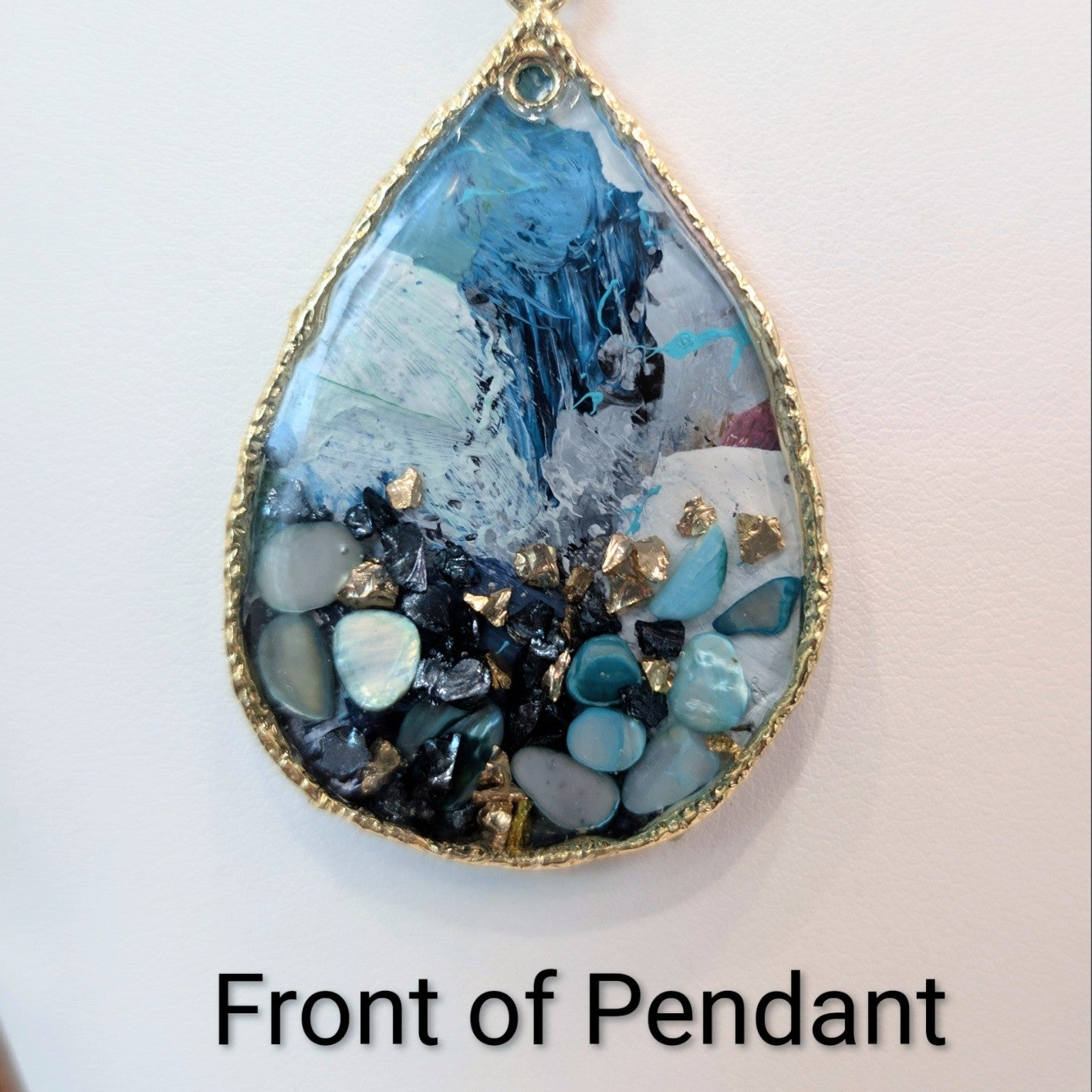 Artist Palette collection. Unique handmade one off pendants.