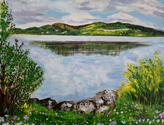 Lough Talt County Sligo  Original painting by Margaret Rattigan