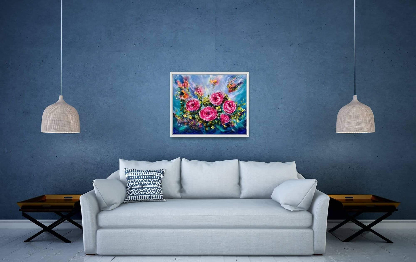 Vintage Shabby Chic Pink Rose — Limited Edition Signed Print | Irish Floral Art